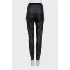Skinny fit leather leggings