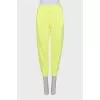 Cropped high waist trousers