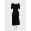 Black velvet dress