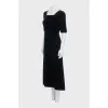 Black velvet dress