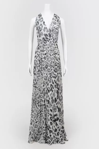 Translucent dress with cuts