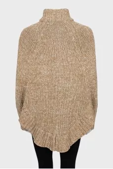 Knitted cardigan with a loose fit