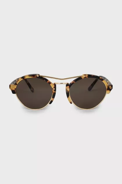Browline Print Sunglasses