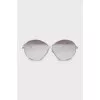 Gradient sunglasses with gold frame