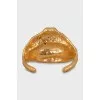 Embossed bracelet with rhinestones