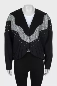 Jacket decorated with sequins