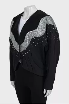 Jacket decorated with sequins