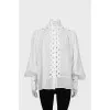 Loose fit button down blouse
