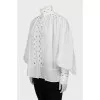 Loose fit button down blouse