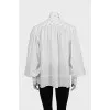 Loose fit button down blouse