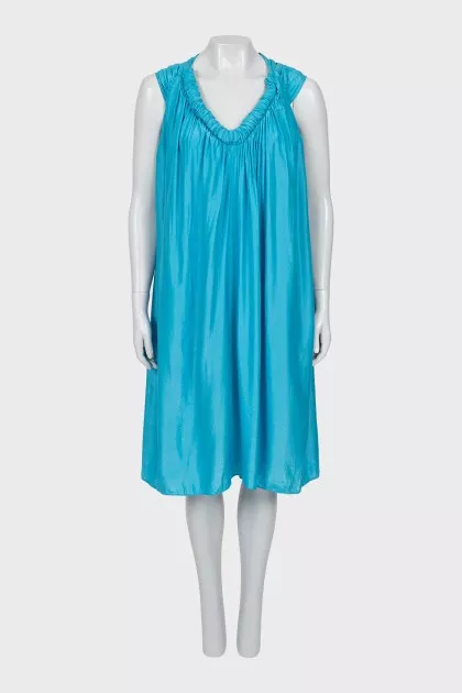 Blue loose fit dress