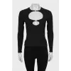 Black fitted top