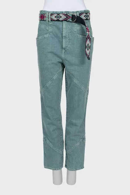 Straight Jeans with belt