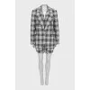 Three-piece suit with shorts