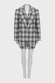 Three-piece suit with shorts