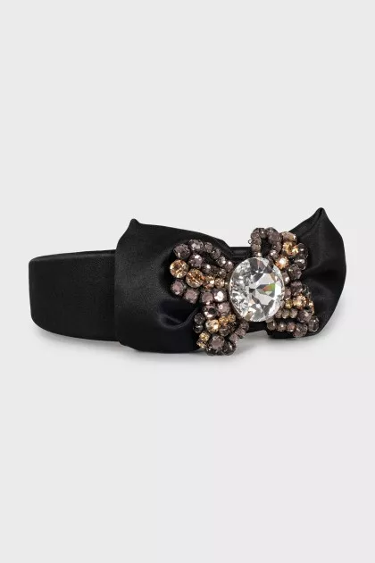 Textile hoop with rhinestones