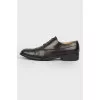 Men's leather shoes in black