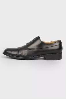 Men's leather shoes in black