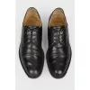 Men's leather shoes in black