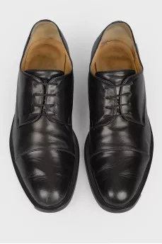 Men's leather shoes in black