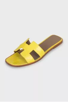 Yellow Oran slippers
