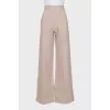 Silk and wool trousers with tag