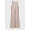 Silk and wool trousers with tag