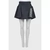 Denim skirt with rhinestones