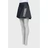 Denim skirt with rhinestones