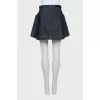 Denim skirt with rhinestones