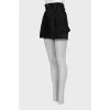 Denim shorts with elastic band
