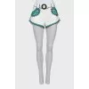 Shorts with accent buckle
