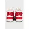 Two-tone leather sneakers