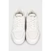 White leather sneakers