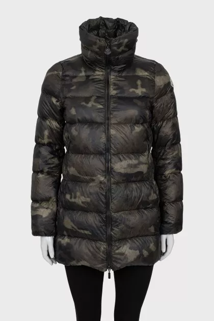 Jacket in military print