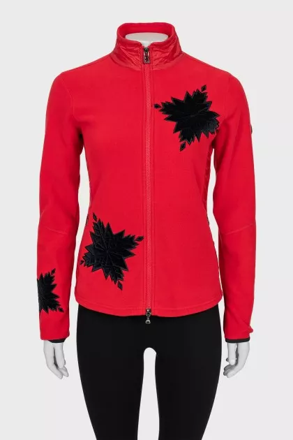 Sports jacket with embroidery