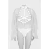 Mesh body blouse