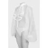 Mesh body blouse