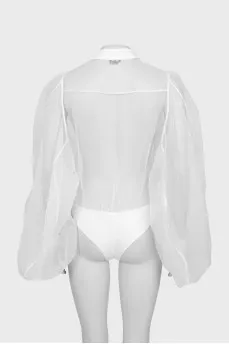 Mesh body blouse