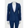 Blue wool suit