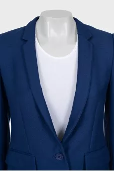 Blue wool suit