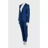 Blue wool suit