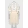 Semi-transparent dress with a tutu skirt