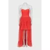 Evening dress with a fluffy skirt