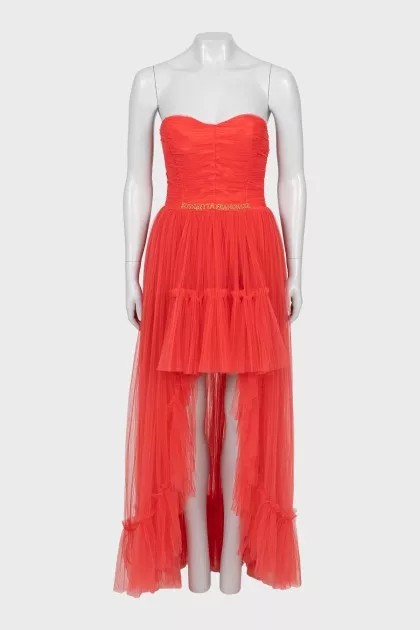 Evening dress with a fluffy skirt