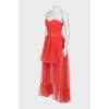 Evening dress with a fluffy skirt