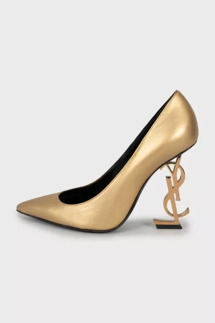Opyum gold leather shoes