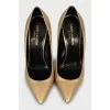 Opyum gold leather shoes