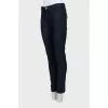 Skinny jeans decorated with rhinestones