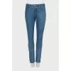Skinny fit mid rise jeans